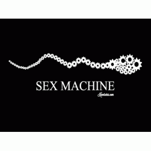 Camiseta Sex machine engranajes-detalle