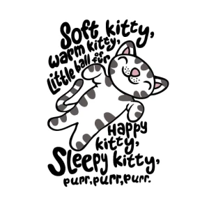 Camiseta Soft kitty-detalle