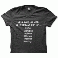 Camiseta Solo bebo