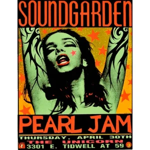 Camiseta Soundgarden Poster-detalle