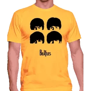 Camiseta The Beatles caras