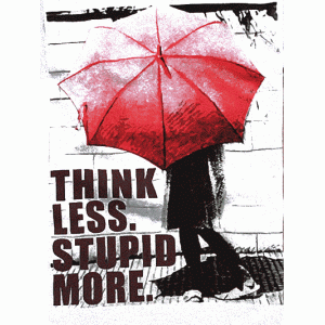 Camiseta Think less-detalle