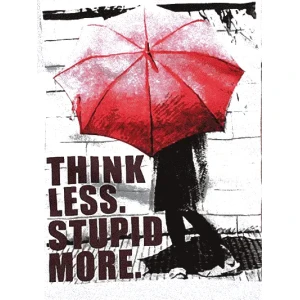 Camiseta Think less-detalle