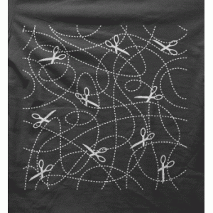 Camiseta Tijeras-detalle