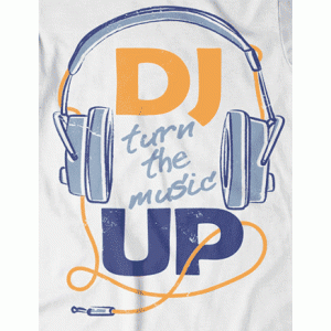 Camiseta Turn up music-detalle