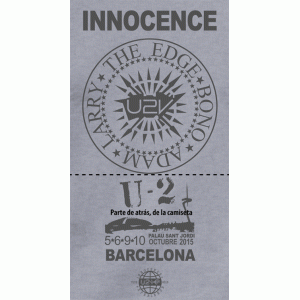Camiseta U2 Barcelona 2015-detalle