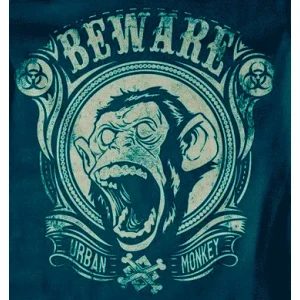 Camiseta Urban monkey-detalle