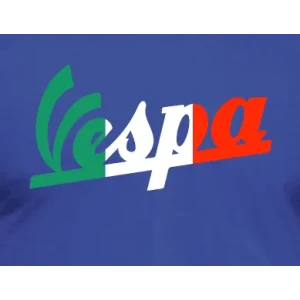 Camiseta Vespa bandera Italia-detalle