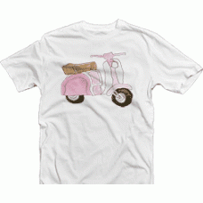 Camiseta Vespa rosa