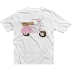 Camiseta Vespa rosa