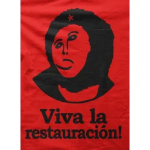 Camiseta Viva la restauración-detalle