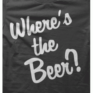 Camiseta Where is the beer-detalle