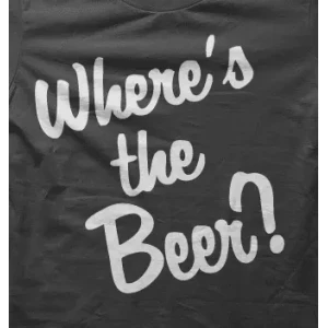Camiseta Where is the beer-detalle