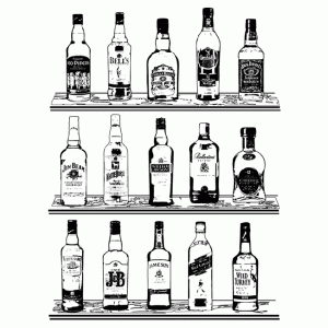 Camiseta Whisky Bar-detalle