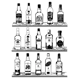 Camiseta Whisky Bar-detalle