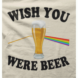 Camiseta Wish you where beer-detalle