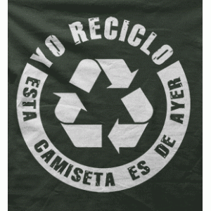 Camiseta Yo reciclo-detalle