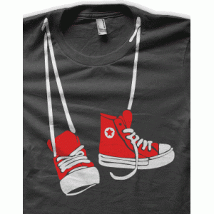 Camiseta Zapatillas-detalle