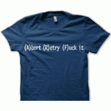 Camiseta abort retry Camiseta abort retry