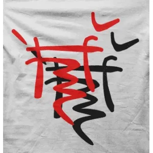 Camiseta abstracto-detalle