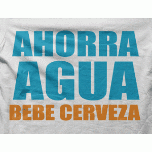 Camiseta ahorra agua-detalle