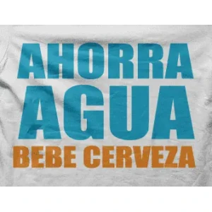 Camiseta ahorra agua-detalle