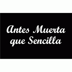 Camiseta antes muerta que sencilla-detalle