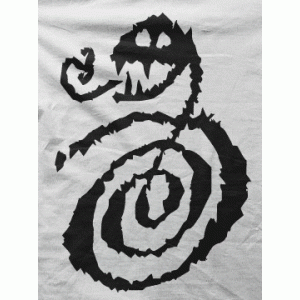 Camiseta arte tribal V-detalle