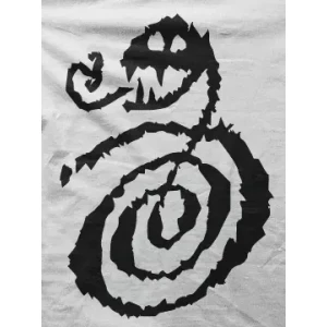 Camiseta arte tribal V-detalle