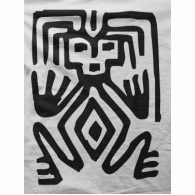 Camiseta arte tribal-detalle