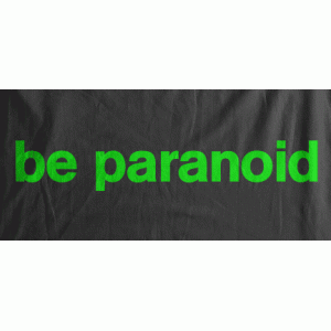 Camiseta be paranoid-detalle