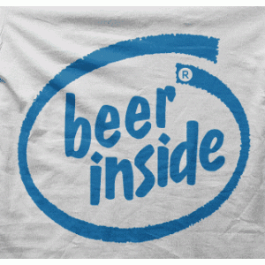 Camiseta beer inside-detalle