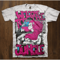 Camiseta bienvenido a la jungla-detalle