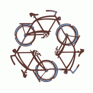 Camiseta bike recycle-detalle
