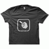 Camiseta binary finger