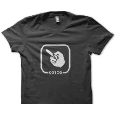 Camiseta binary finger