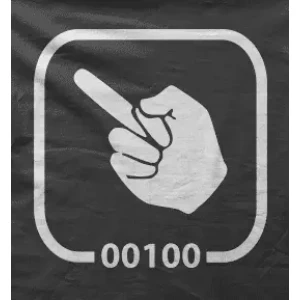 Camiseta binary finger-detalle