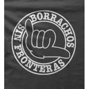 Camiseta borrachos sin fronteras-detalle