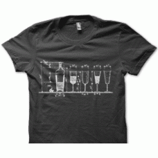 Camiseta botella y copas Camiseta botella y copas