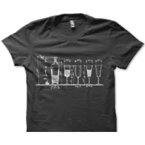 Camiseta botella y copas