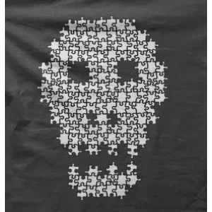 Camiseta calavera puzzle-detalle