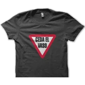 Camiseta ceda el vaso