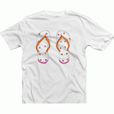 Camiseta chanclas lunares