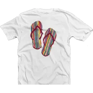 Camiseta chanclas rayitas