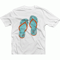 Camiseta chanclas turquesa Camiseta chanclas turquesa