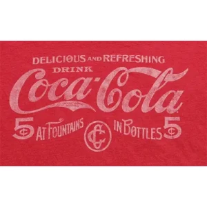 Camiseta coca cola retro-detalle