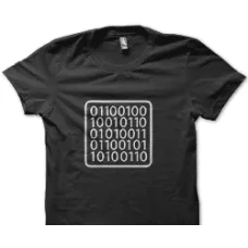 Camiseta codigo binario