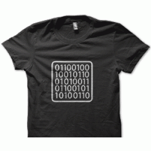 Camiseta codigo binario