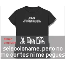 Camiseta cortar y pegar