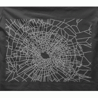 Camiseta cristal roto-detalle